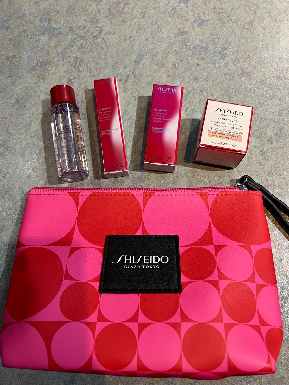 Shiseido skincare for travel